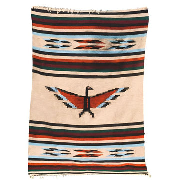 Thunderbird - Mexican made blanket in beige colouring