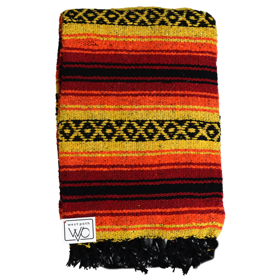 Blanket from Mexico. Striped Falsa style.