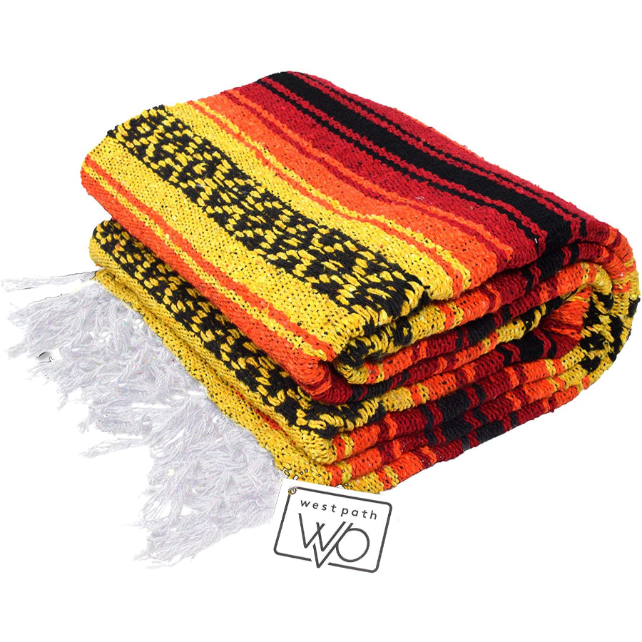 Folded super falsa blanket - Mexican large falsa yoga blanket