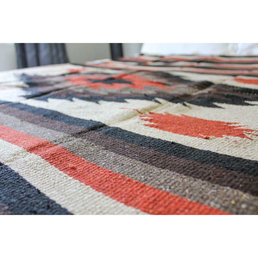 Earthy Coloured Mexican Diamond Blanket