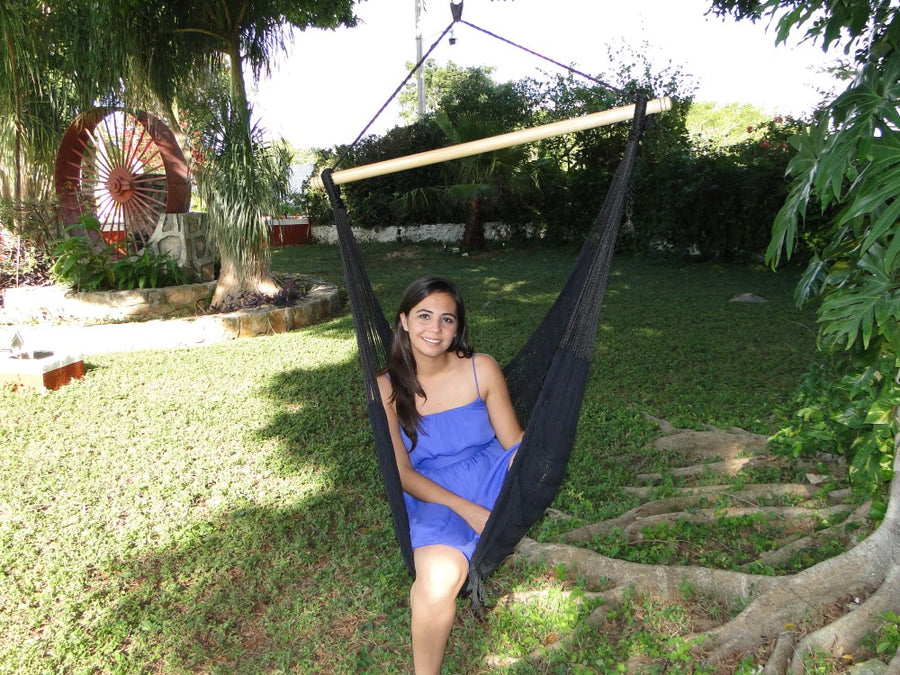 Handwoven Cotton Chair Hammock - Mexican Handmade