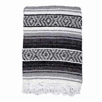 Black and white striped Falsa blanket